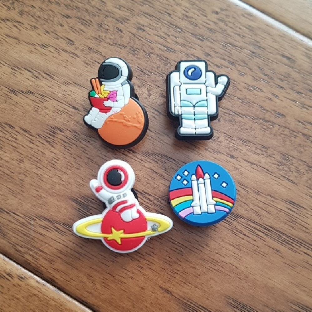 Croc Charms - Space Theme Set of 4